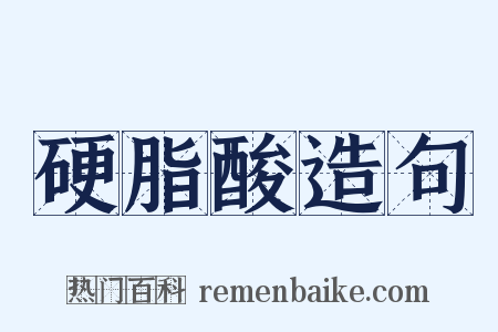 硬脂酸造句是什么意思的图片